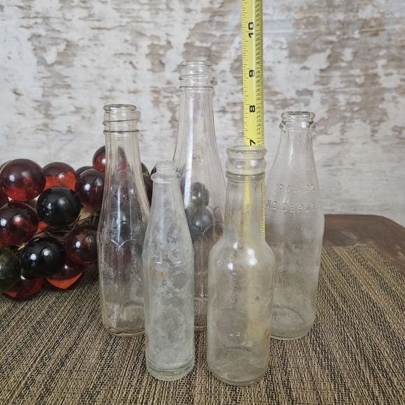 Vintage Glass Jars Found Object Nevada Mining VTG Decor #B17 Heinz Anchor - Picture 13 of 15